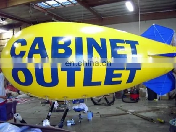 4m long inflatable blimp airship/inflatable zeppelin helium balloon for advertising