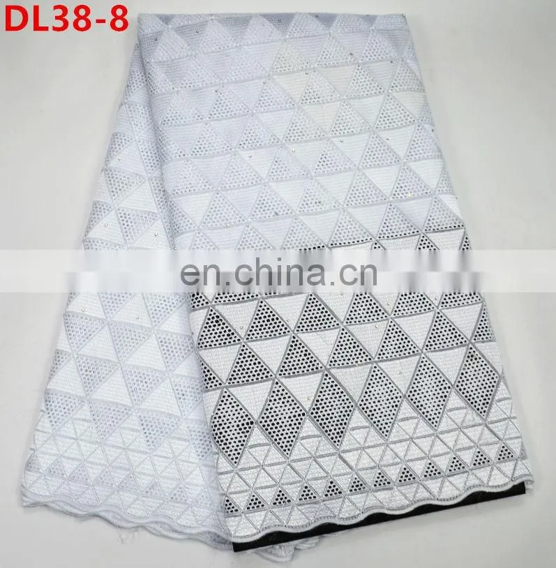 Higg Quality African Swiss voile lace dry lace fabric for clothes