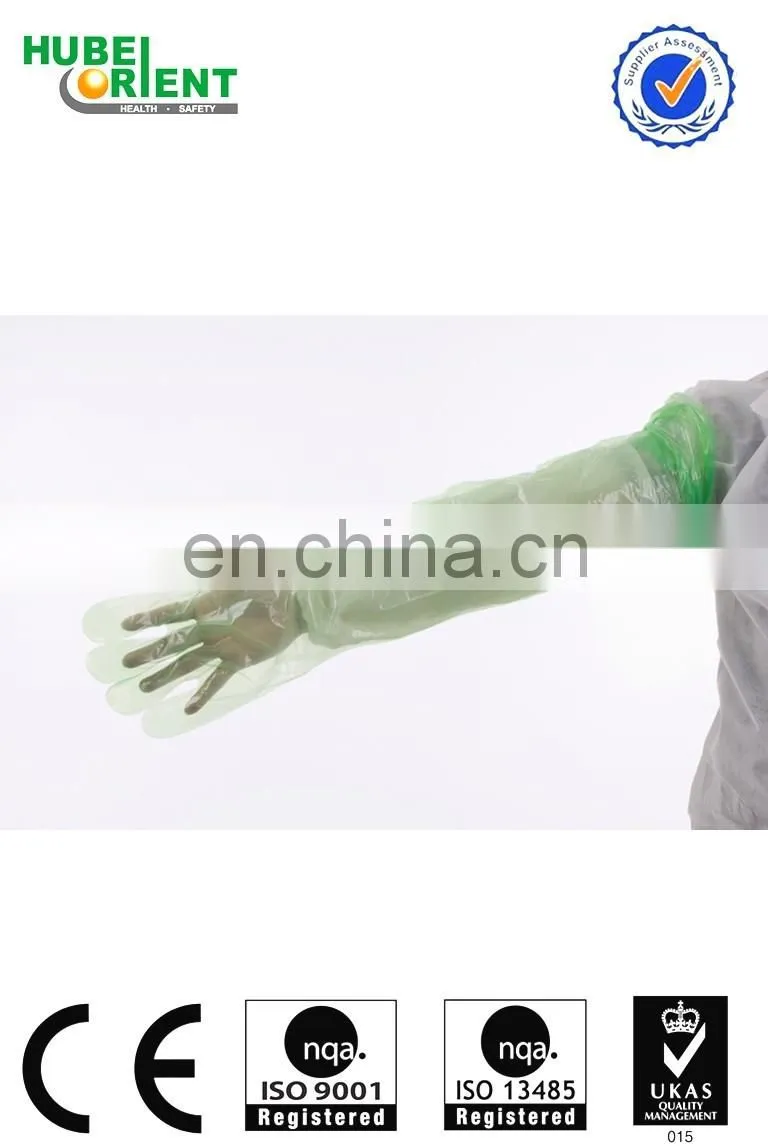 Disposable PE Long sleeve gloves plastic gloves