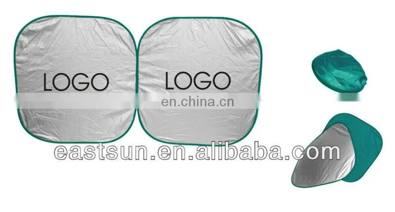 190T front windshield advertising foldable car sunshade
