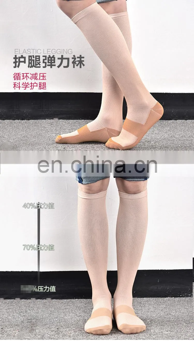 Copper Compression Socks For Men & Women - Best For Running, Athletic, Medical, Pregnancy and Travel -15-20mmHg#YLW-10