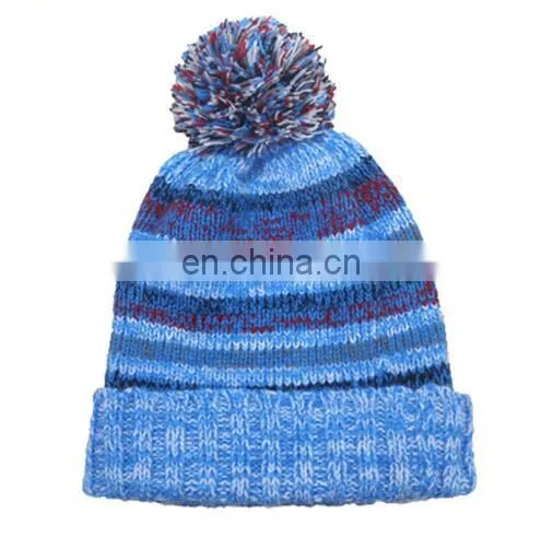 2017 Custom knitted pom pom hat in winter