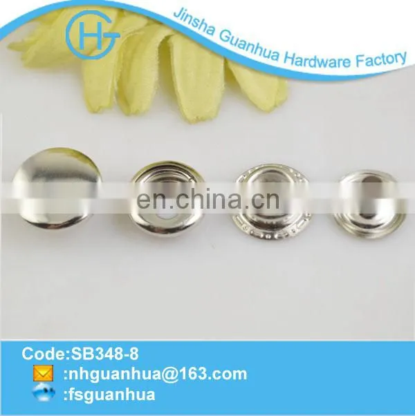 SB348 GH GOLA new design metal flat black snap button