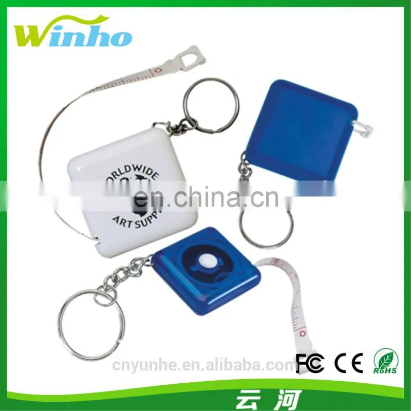 Winho square printable Measuring Tape Keychain