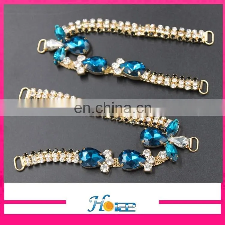 high quality lady sandal decoration rhinestone crystal jewelry shoe accessories