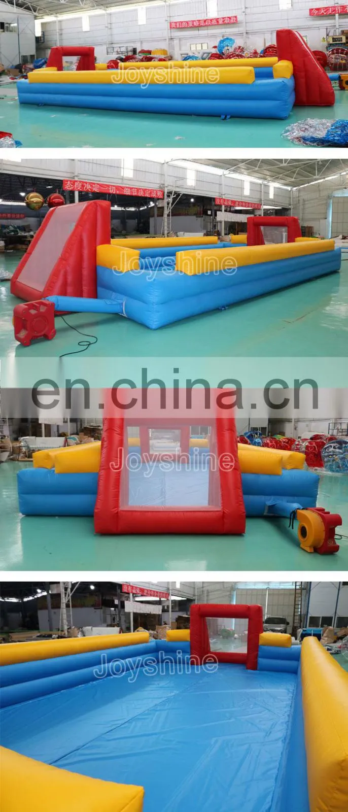 2019 NEW Inflatable Soccer Game Playground Air Bounce Football Field Inflatable Soap Soccer Field For Sale