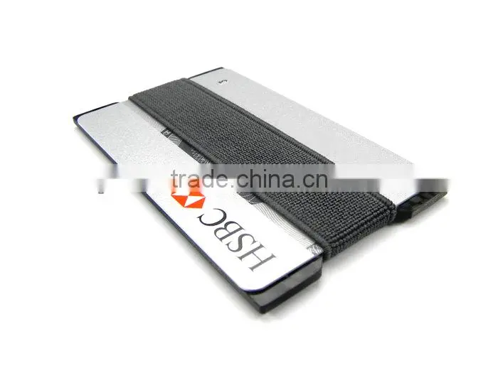 Colorful Elastic Bend Rear Carbon Fiber Business Cards holder