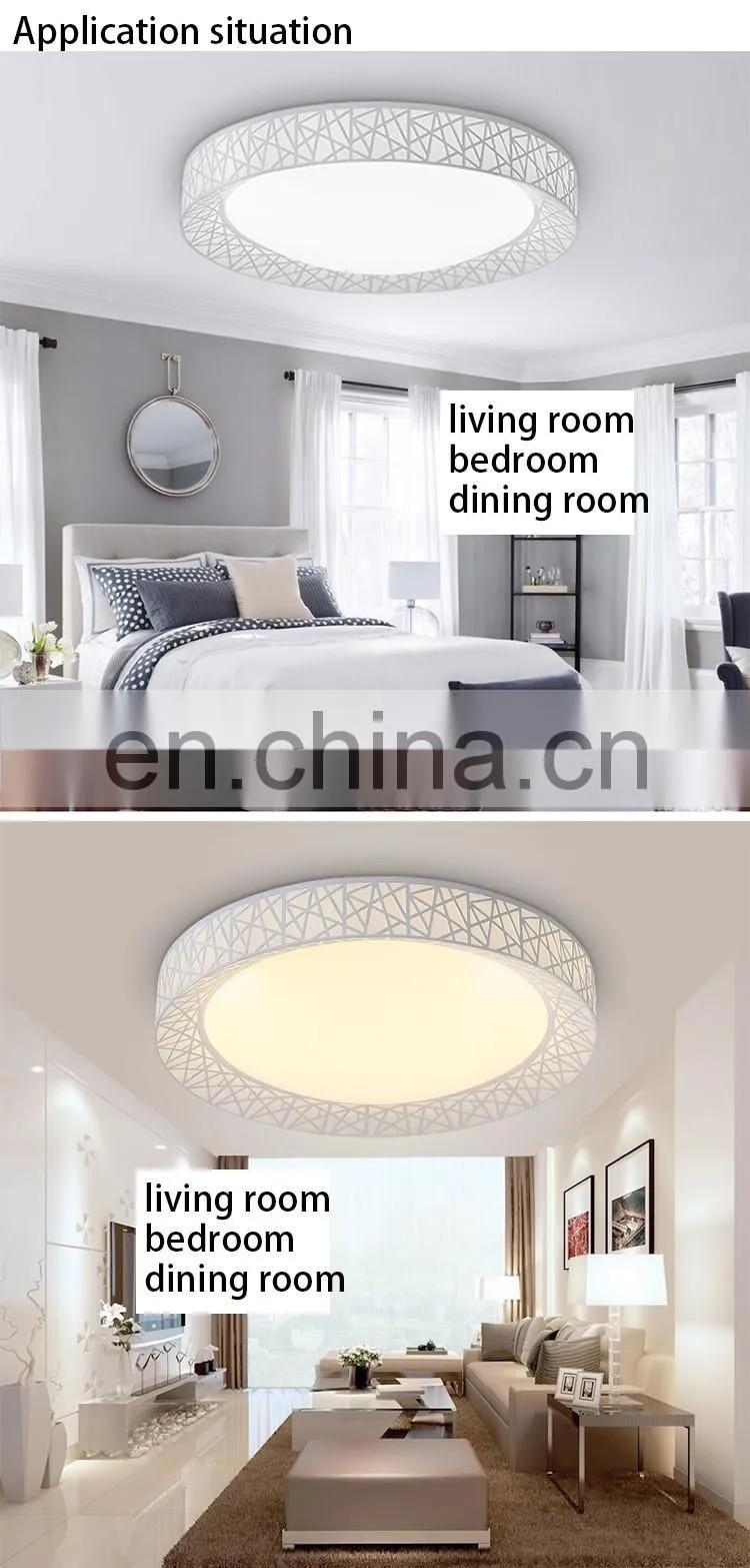 Modern LED Dimmable Ceiling Lighting Nest Dia45-80cm Kitchen Living Room Bed room Ceiling Lighting Iron Ceiling Lamp