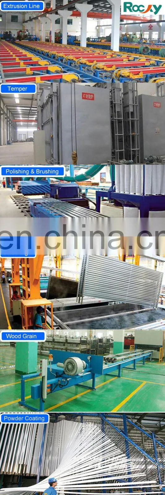 Shining polished anodizing color champagne aluminium profile