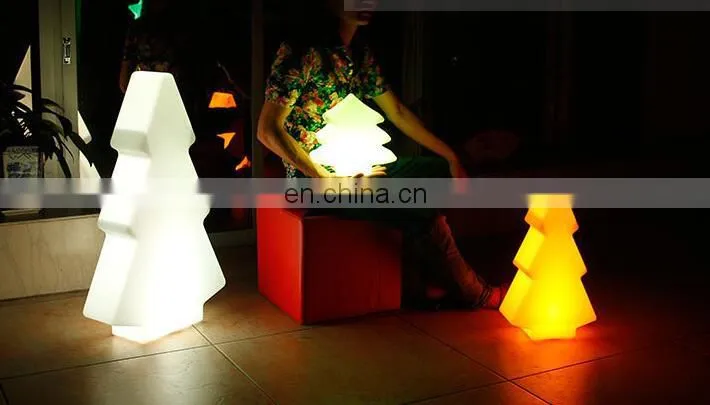 Battery operated colorful changing remote control led christmas tree