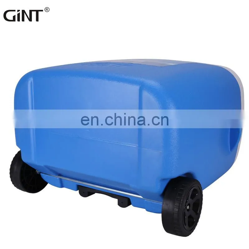 portable modern camping trolley hiking portable beer plastic vaccine cooler drinks camping cooler box with wheels