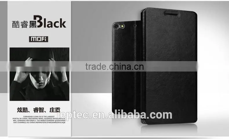 MOFi Hot Sale Customed PU Leather Flip Cell Phone Cover Case for Gionee S7, GN9006, Gionee Elife S7