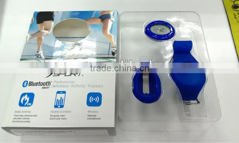 2014 Latest IOS&Android compantible bluetooth bracelet pedometer