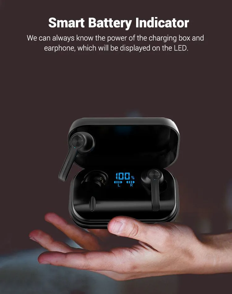 M18 Pro Wireless Headphones Bt 5.0 Earphone Power Bank TWS Earbuds for traveling