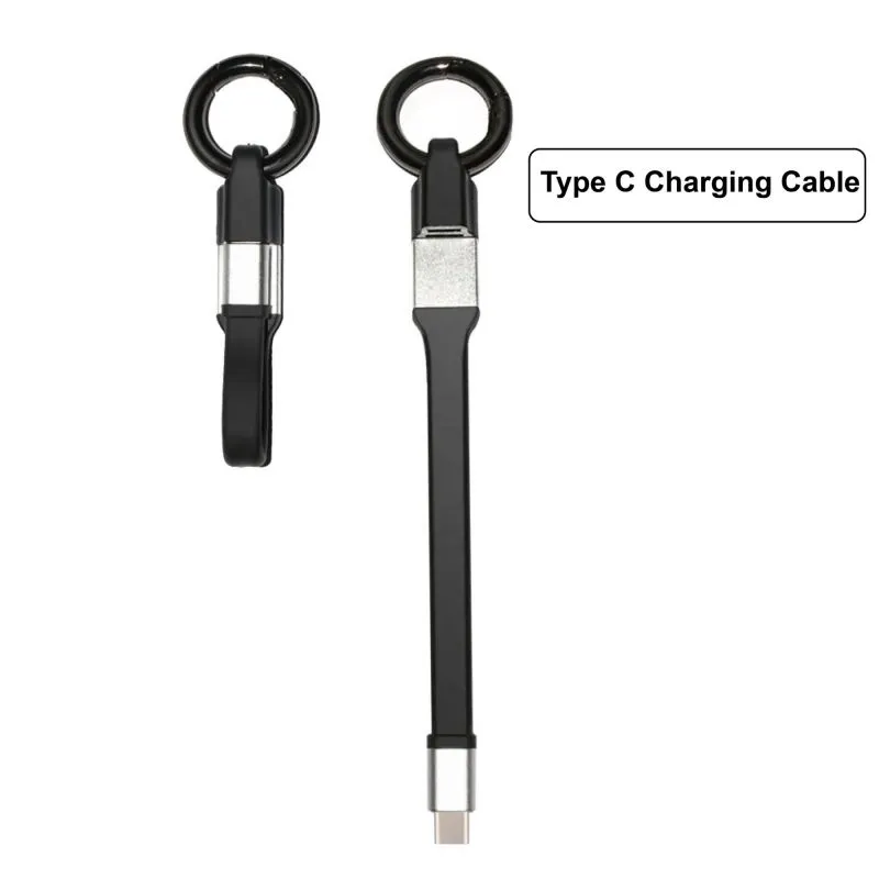 Mini portable fast charging micro usb keychain cable and short data sync charger for Huawei and Samsung smartphone