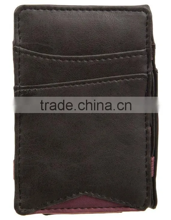 Leahter magic wallet PU magic wallet PVC magic wallet