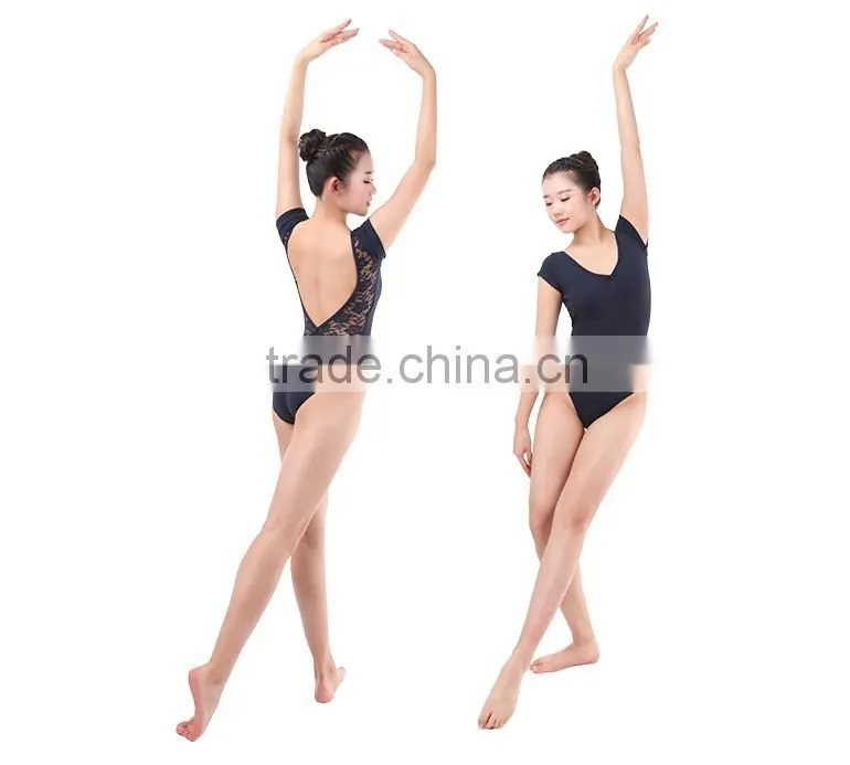 Dansgirl Adult Lycra Lace Back Cap Sleeve Lyrical Sexy Ballet Leotard