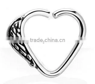 Heart and wing 316L surgical steel Tragus cartilage Daith Body Piercing Jewelry