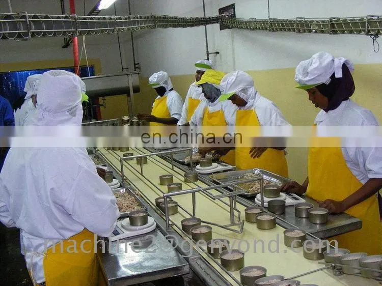 Factory Shanghai Genyond Design tuna fishing canning machine canned fish tuna production line with cheap price