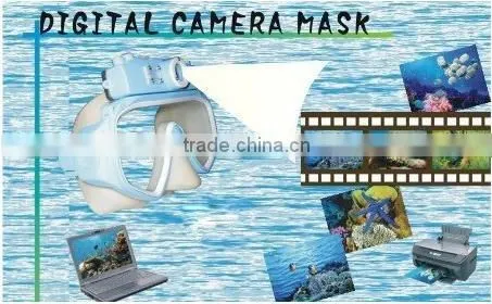 4GB internal memory diving mask with camera with 3 hours recording