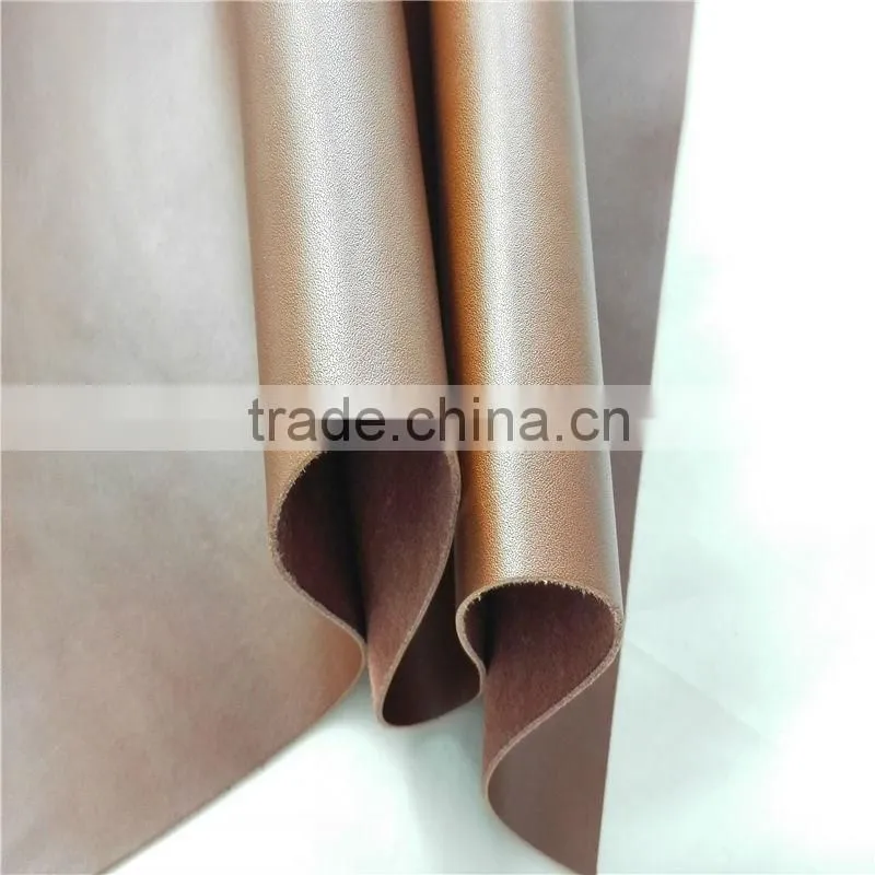 Genuine finished shiny leather for leather car key cover
