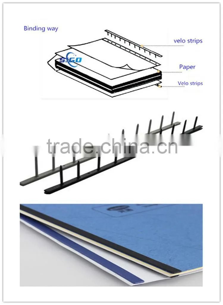 SG-V10 strip binding machine velo annealed black binders