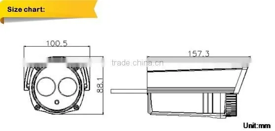 CCTV Fixed Lens Analog HD TVI Camera 2.0MP Sony 322 COMS Color IR Bullet Camera Wholesale China Supplier