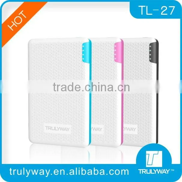 External Ultra-thin 2400mAh Mini design as credit card power bank with Li-polymer battery