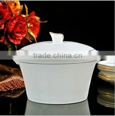 58 pcs gold rim porcelain dinner set luxury design dinner set