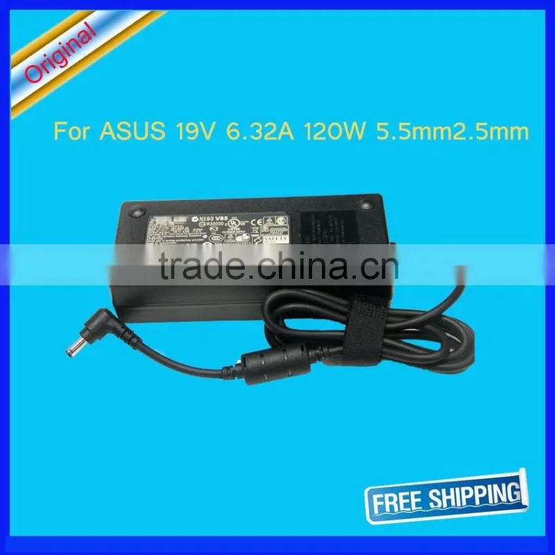 Original laptop ac adapter 19v 6.32a 120wFor ASUS G50 G51 C90S N53S N55 power supply 5.5mm*2.5mm