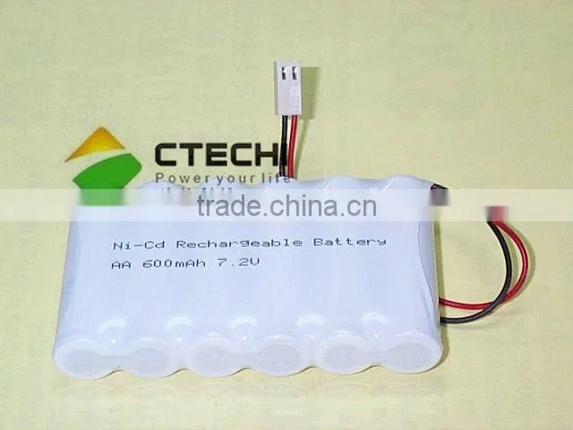 NICD AA 600mah battery pack