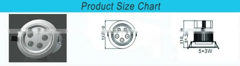 132mm*62mm 5W LED Down Lights