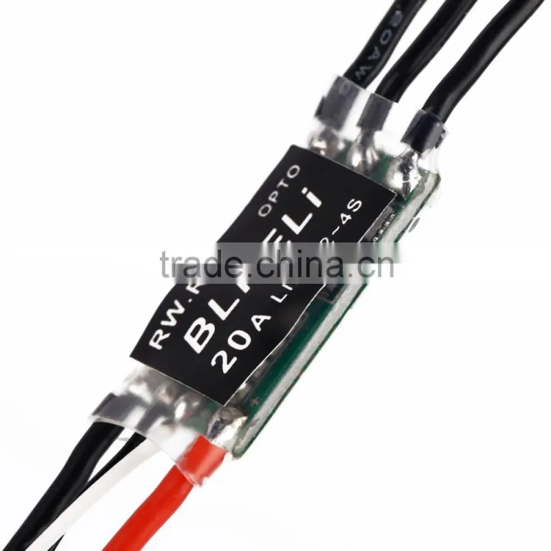 RW.RC 20A BLHeli 14.2 OPTO 2-4s ESC For QAV250 multicopter