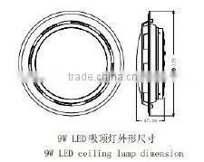20W Round LED Ceiling Light Fixture 100-240V AC