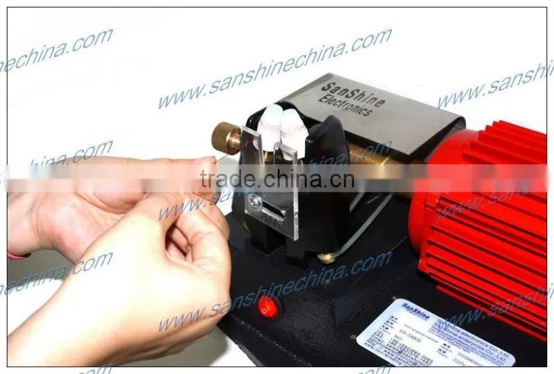 Bench twin cone fiberglass wire stripping machine