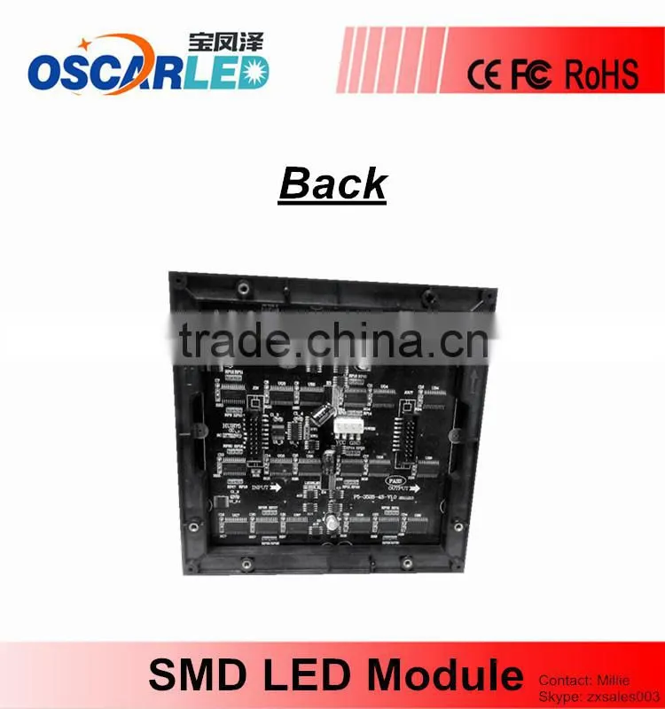 Indoor SMD3528 3 In 1 P5 LED Module ,32*32 1/16 Scanning High Brightness Full Color LED Module , Pixel 5mm RGB LED Module