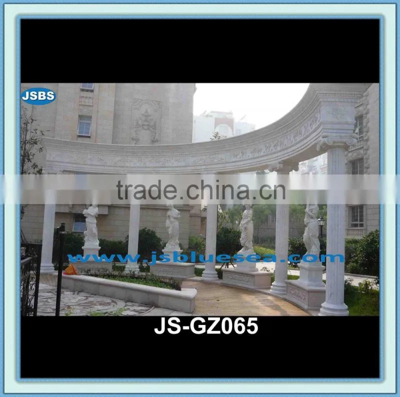 hand carved natural stone european style gazebo