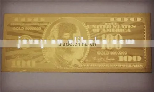 Gold plated banknotes the united states of america Banknotes