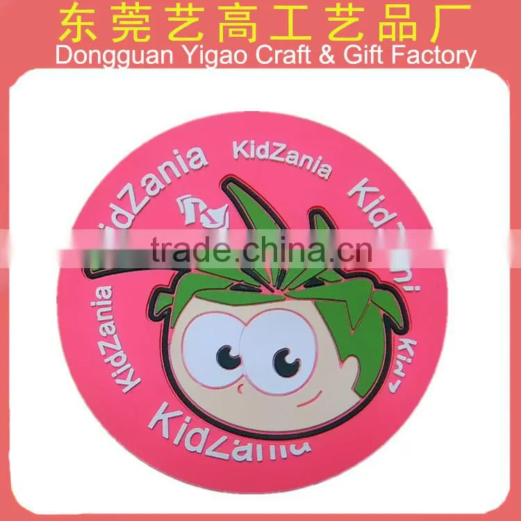 Various eco friendly 2d PVC animal coaster for home decoration gifts