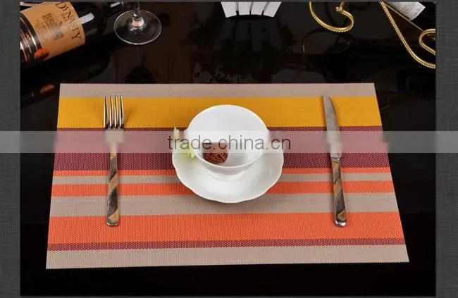 stripe pvc kitchen table mat