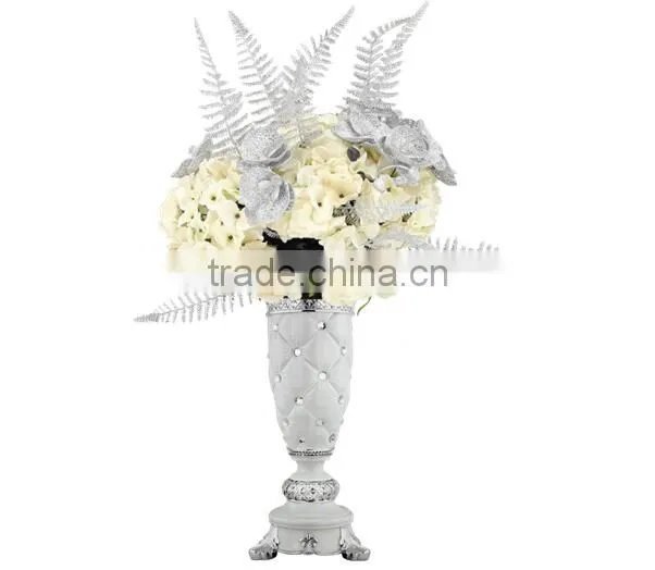 Manufacturing white ceramic vase porcelaneous flower vases