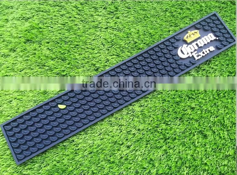 soft PVC beer drip mat ELINK Nitrile washable bar rail mat