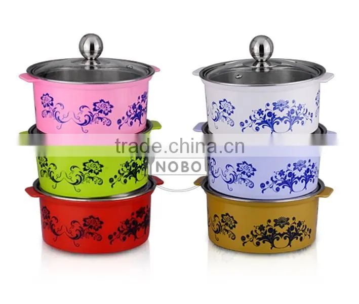 New Design Hot Pot Stainless Steel Mini Stock Pot with Anti-scalding Surface