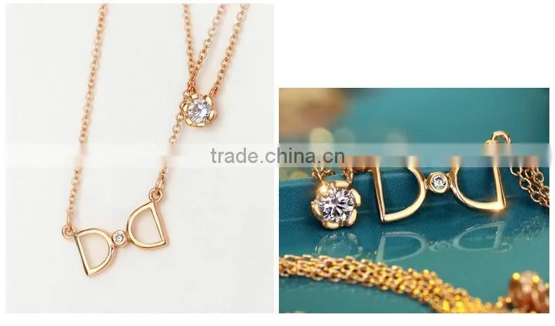 Two layers 925 silver choker necklace