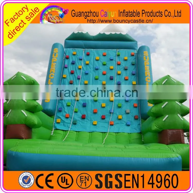 Super inflatable rock climbing wall with high quality for sale