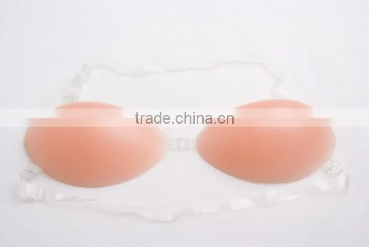 OEM Silicone Breast Cup Adhesive Girls Hot Sexy Front Clip Bra