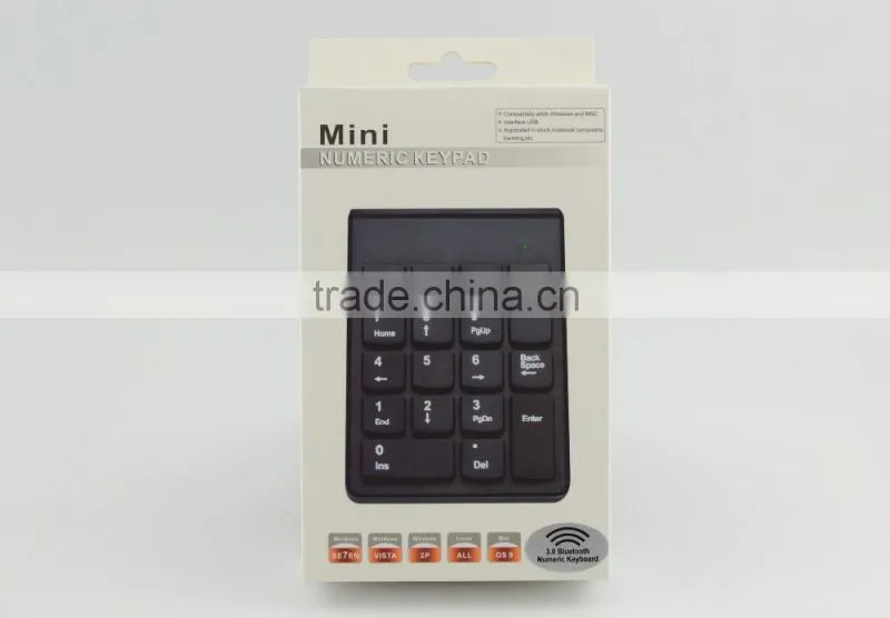 18 Keys 2.4G Wireless USB Numeric Keypad for Laptop / Notebook, Desktop / PC Computer Compatible with All System