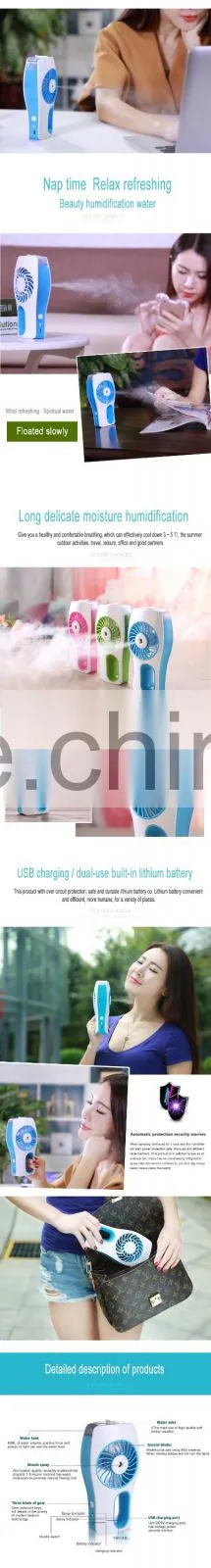 Desk fan 5v dc mini fan rechargeable usb cooling fan