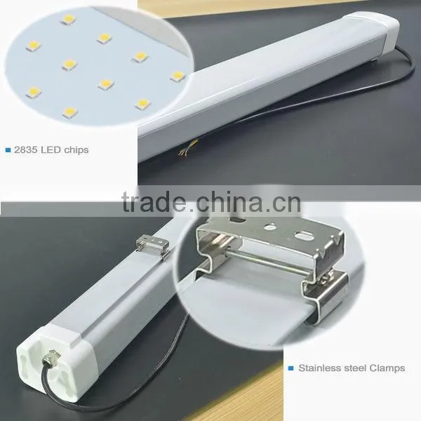 20w-60w 2ft 4ft 5ft tri proof led light used in Wet location, 0.6m vapor tight, integrated LED fixture