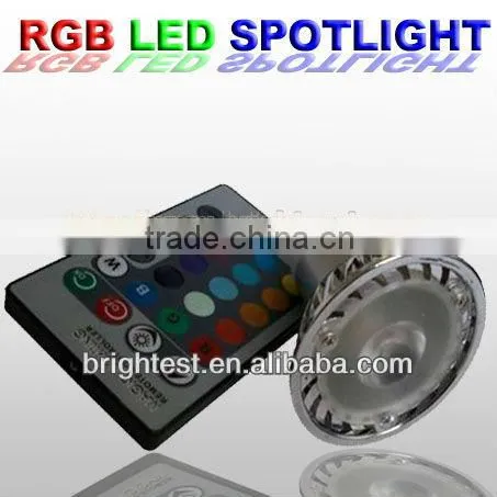 E27 3W RGB LED Spotlights